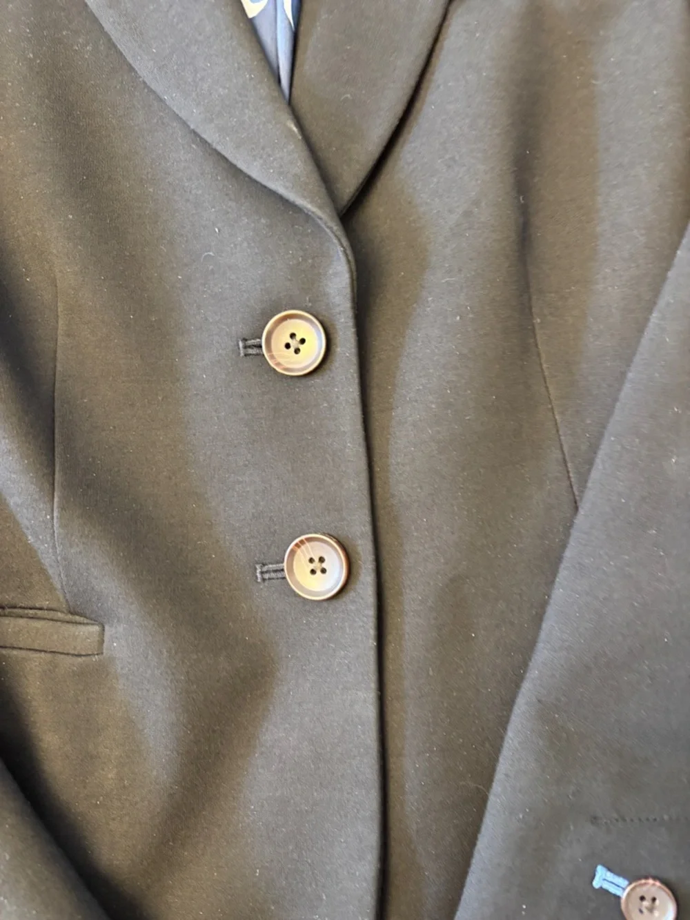Boden Black Tailored Women's Blazer with Polka Dot Lining size 12 NWOT